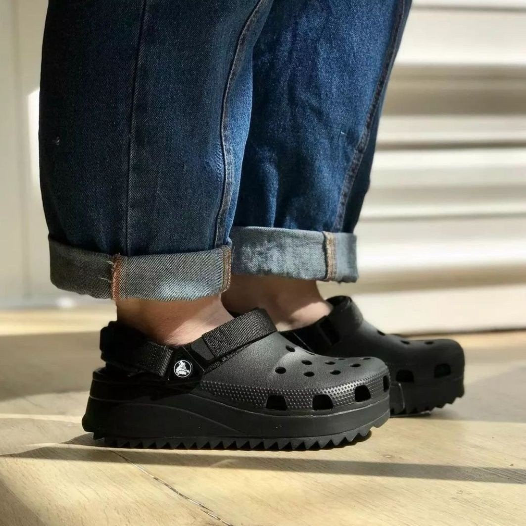 Crocs Classic Hiker Clogs (All Black)