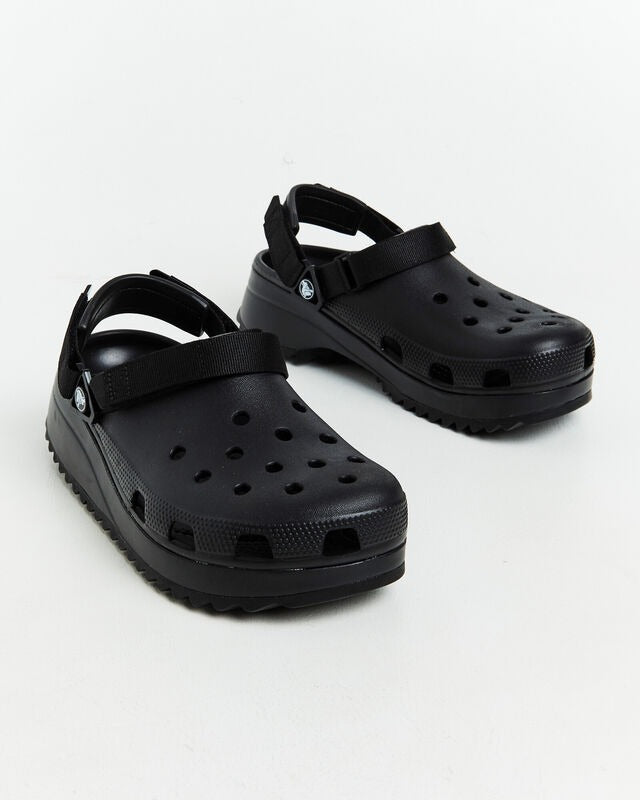 Crocs Classic Hiker Clogs (All Black)